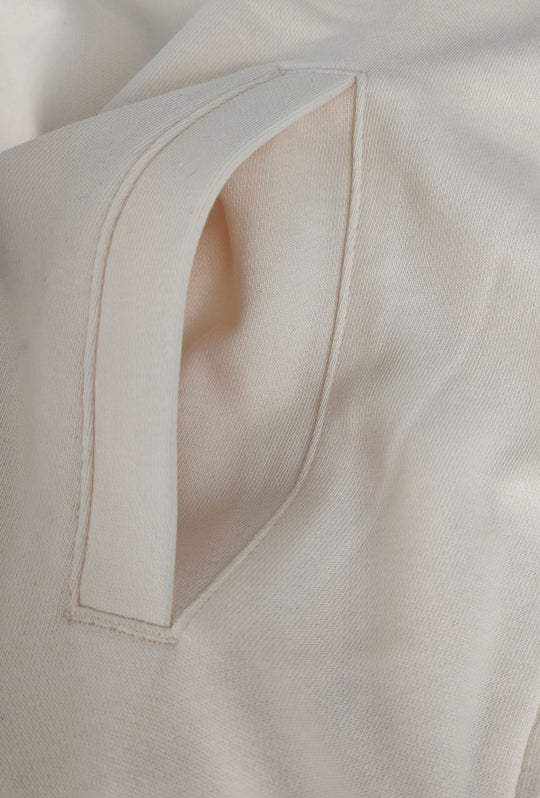 Felpa Uomo in cotone DIADORA con cappuccio logo stampato lato cuore- PANNA