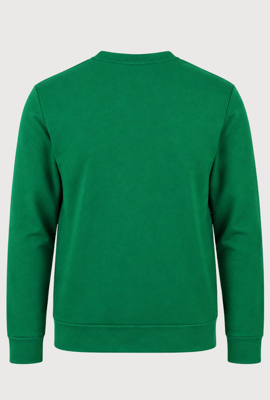 Felpa Uomo Girocollo DIADORA in cotone logo Maxi stampato sul petto- VERDE