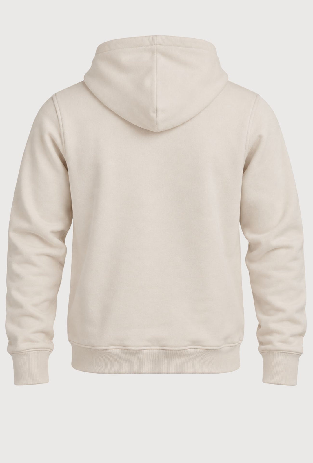 Felpa Uomo Full Zip DIADORA in cotone con cappuccio logo stampato lato cuore- PANNA