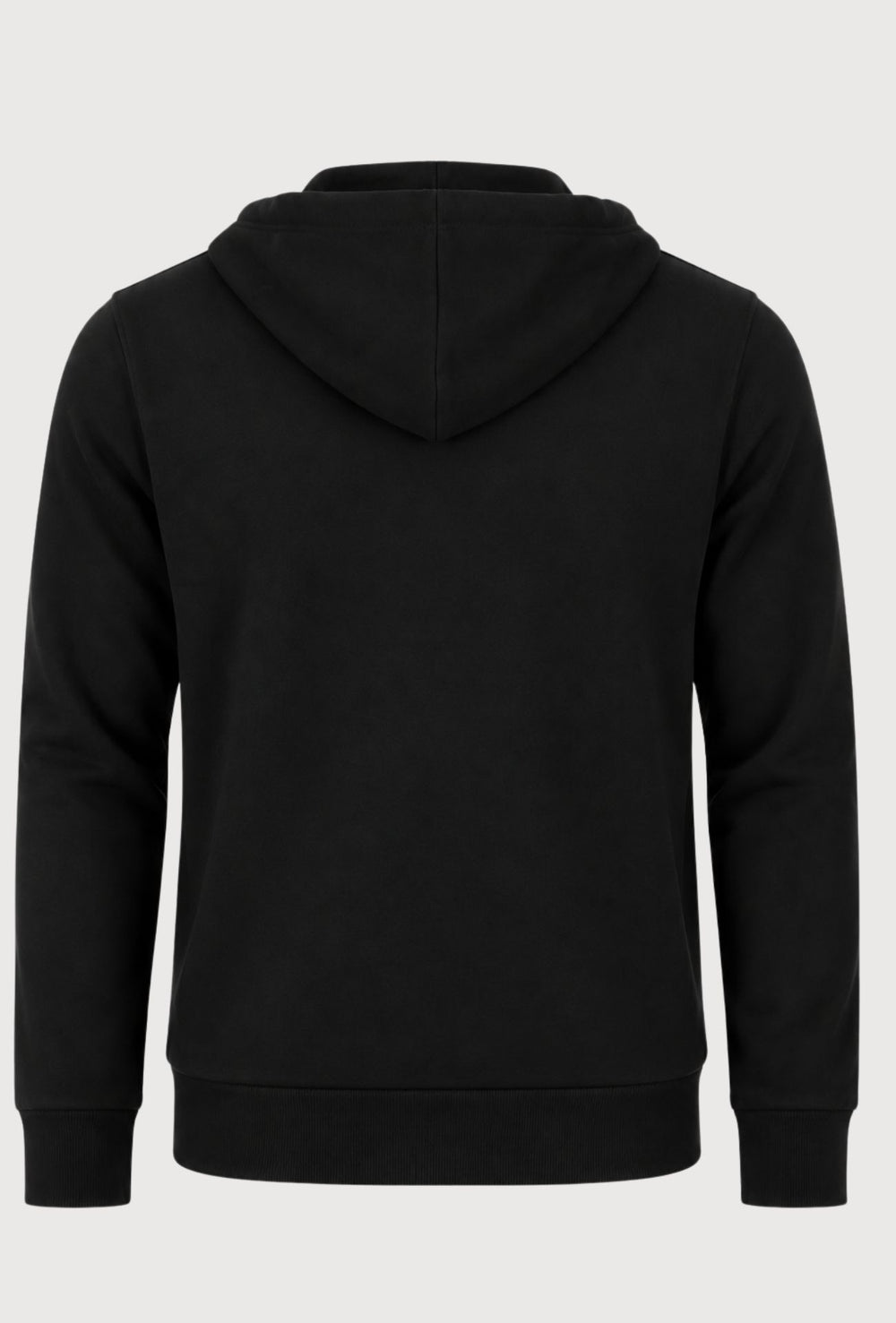 Felpa Uomo DIADORA Full Zip in cotone con cappuccio logo stampato lato cuore- NERO