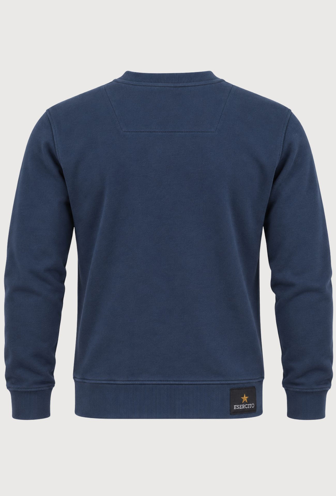 Felpa Uomo Girocollo In Cotone ESERCITO 1659 Logo Gommato in rilievo lato cuore- BLU NAVY