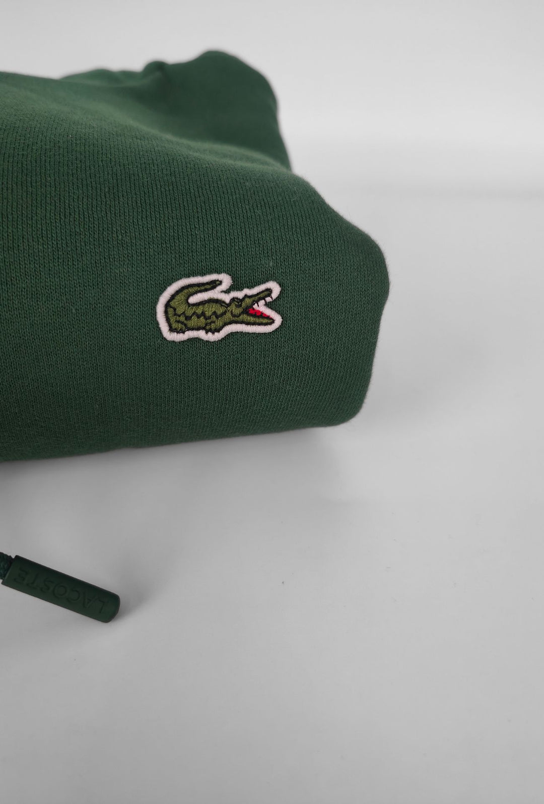 Felpa Uomo Interno felpato LACOSTE con cappuccio - VERDE