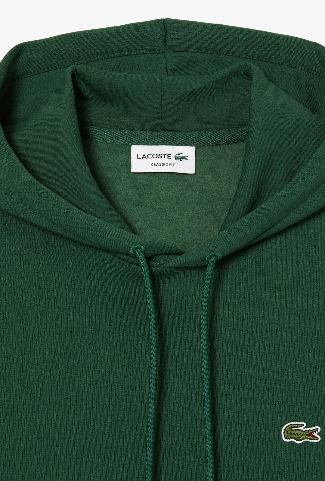 Felpa Uomo Interno felpato LACOSTE con cappuccio - VERDE