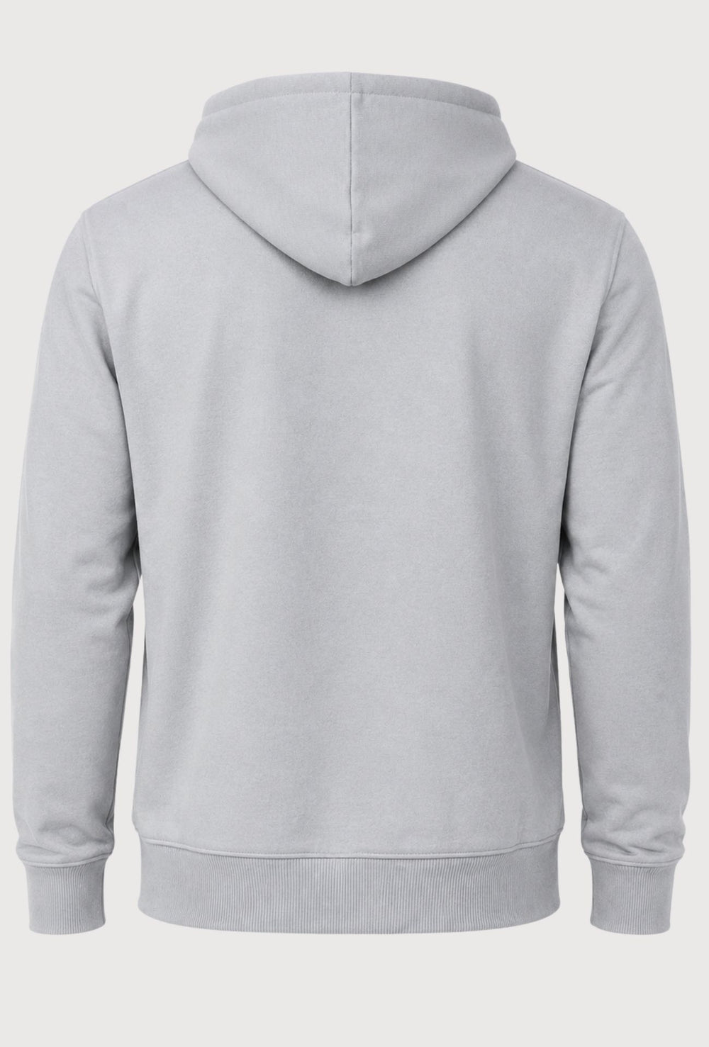 Felpa Uomo MEED MILANO Full Zip Con Cappuccio in cotone Logo Stampato Lato Cuore- GRIGIO