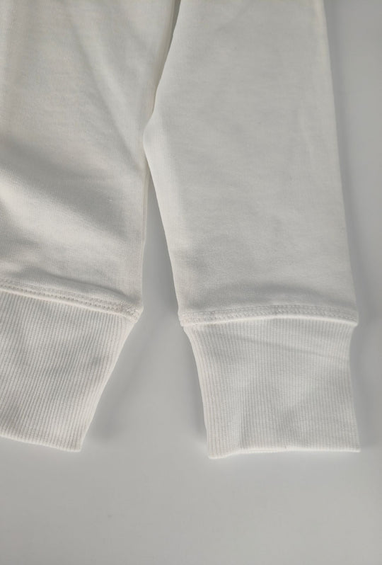 Felpa Uomo NORTH SAILS  Girocollo in 100% Cotone Logo ricamato lato cuore- BIANCO