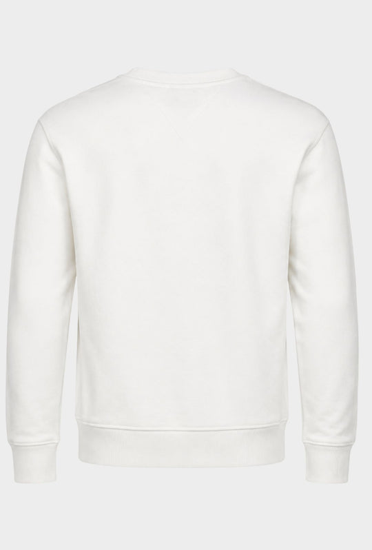 Felpa Uomo NORTH SAILS  Girocollo in 100% Cotone Logo ricamato lato cuore- BIANCO