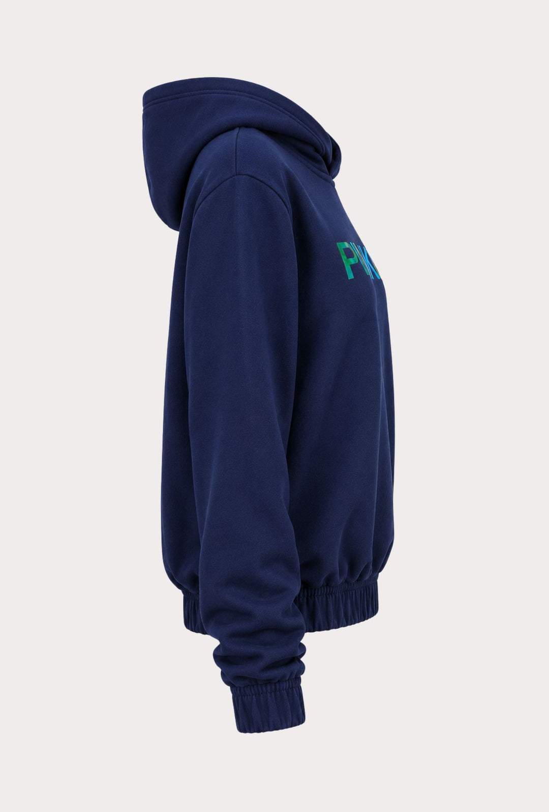 Felpa Donna Pinko Up con Cappuccio in Cotone  Logo Riflettente  Vestibilità Regular- BLU NAVY
