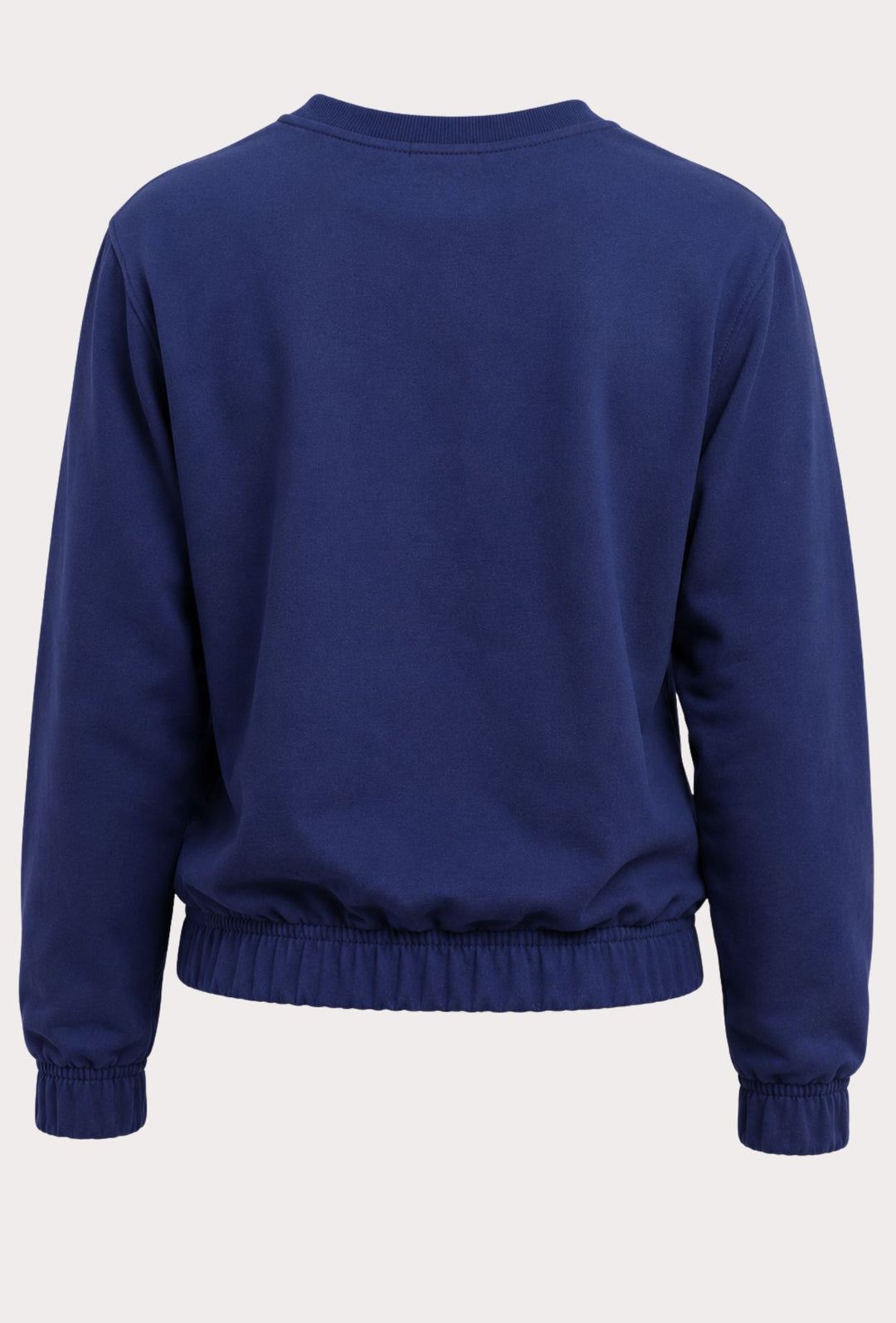 Felpa Donna Pinko Up  in Cotone Girocollo con Logo Riflettente Vestibilità Regular- BLU NAVY