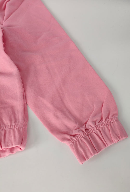 Felpa Donna Pinko Up  in Cotone Girocollo con Logo Riflettente Vestibilità Regular- ROSA