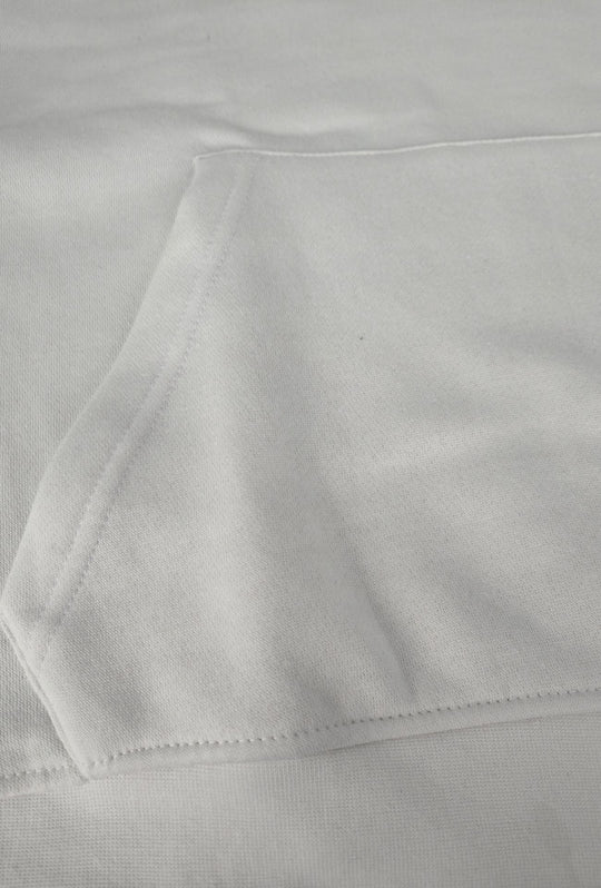 Felpa Uomo con cappuccio TOMMY HILFIGER in cotone felpato leggero Logo cucito lato cuore- BIANCO