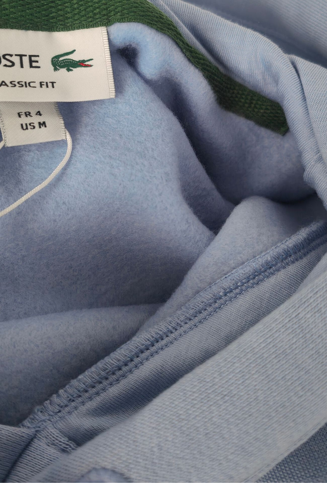 Felpa Uomo Interno felpato LACOSTE con cappuccio - AZZURRO POLVERE