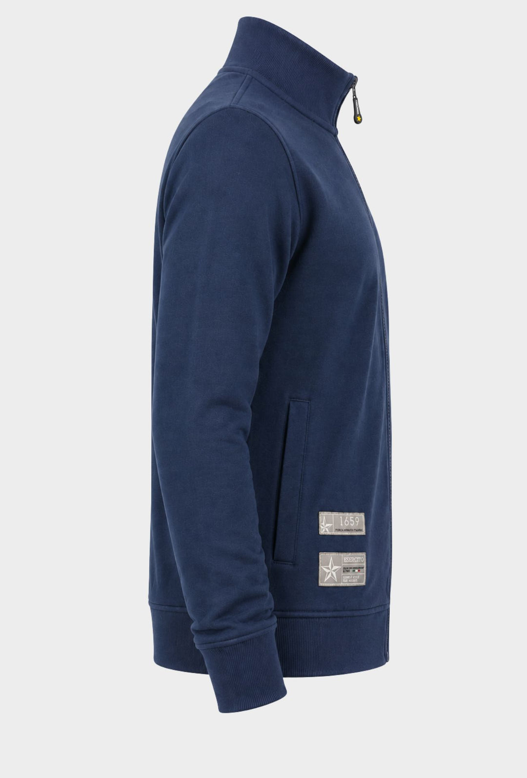 Felpa Uomo Zip Intera Aeronautica Militare- BLU NAVY