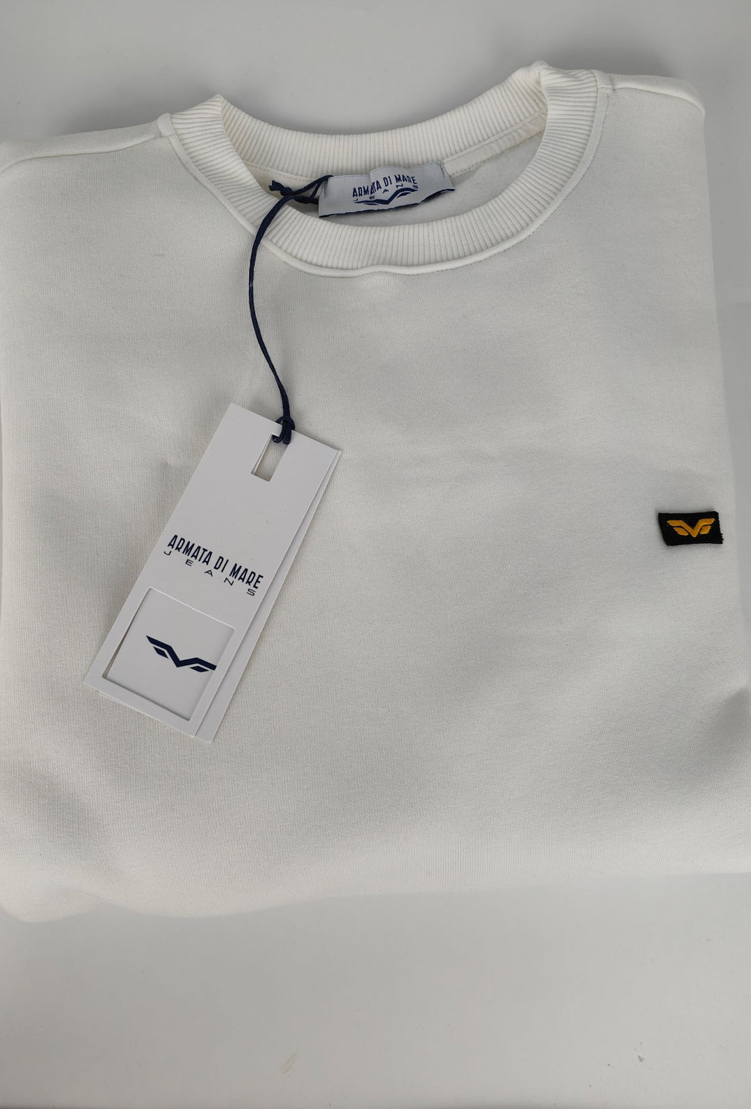 Felpa uomo Armata di Mare girocollo felpato - BIANCO