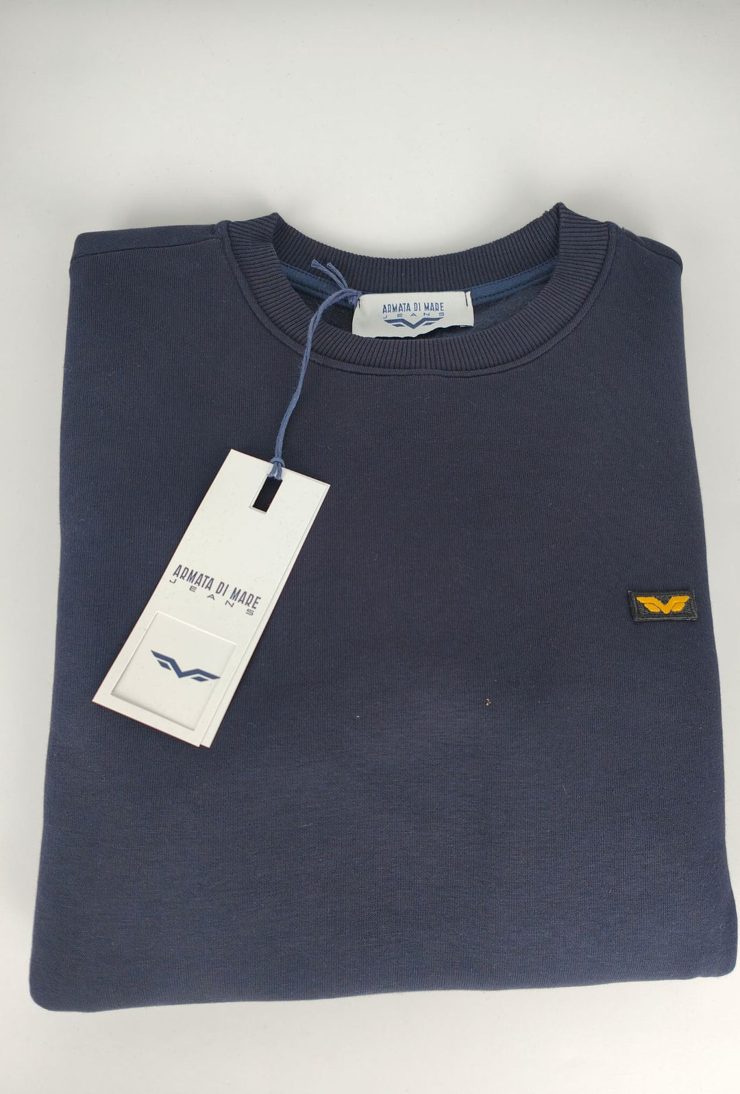 Felpa uomo Armata di Mare girocollo felpato - BLU