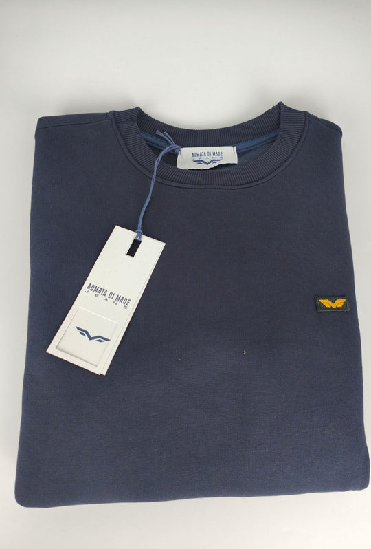 Felpa uomo Armata di Mare girocollo felpato - BLU