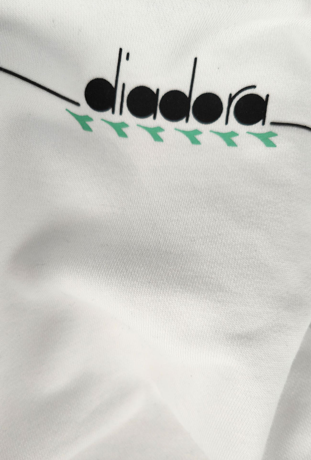 Felpa Donna DIADORA con Cappuccio in Cotone  Vestibilità Oversize- BIANCO