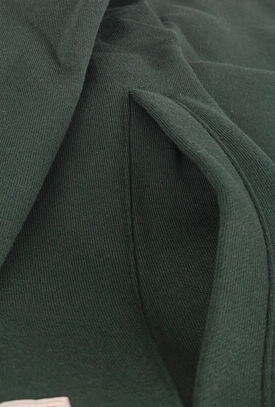 Felpa Uomo Full Zip Senza Cappuccio BEVERLY HILLS POLO CLUB Cotone felpato- VERDE BOSCO