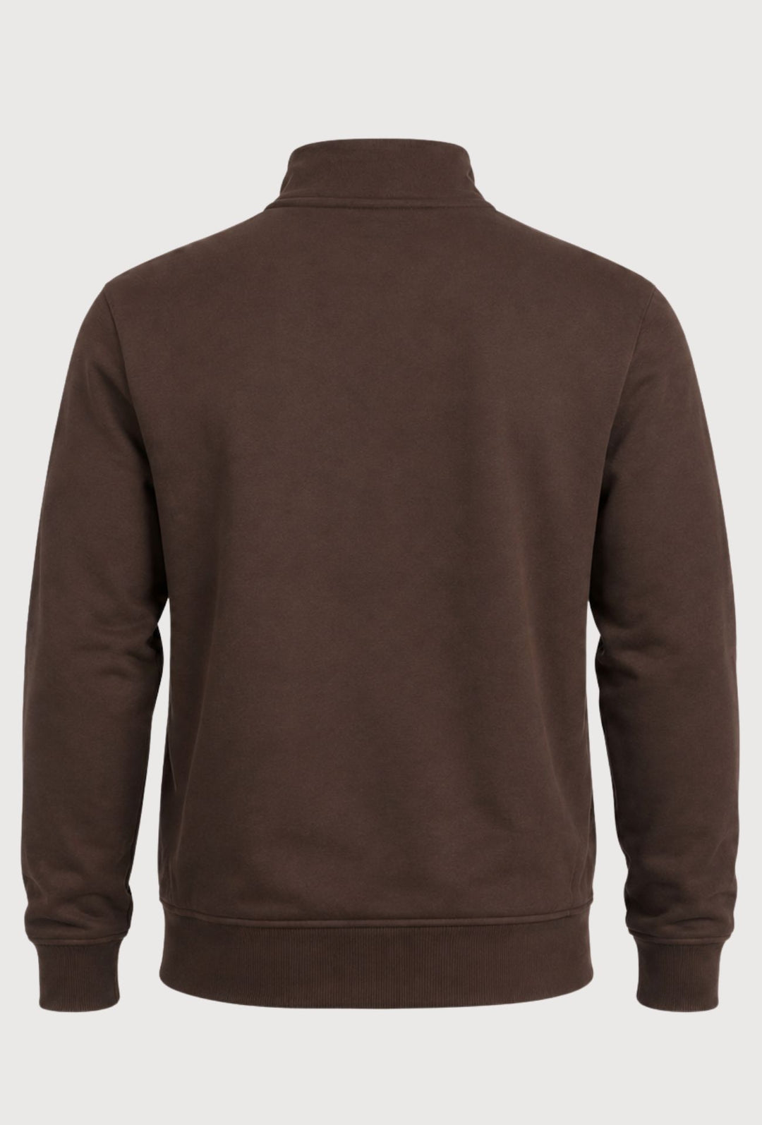 Felpa Full Zip MEED MILANO In Cotone logo Gommato Lato Cuore- CACAO