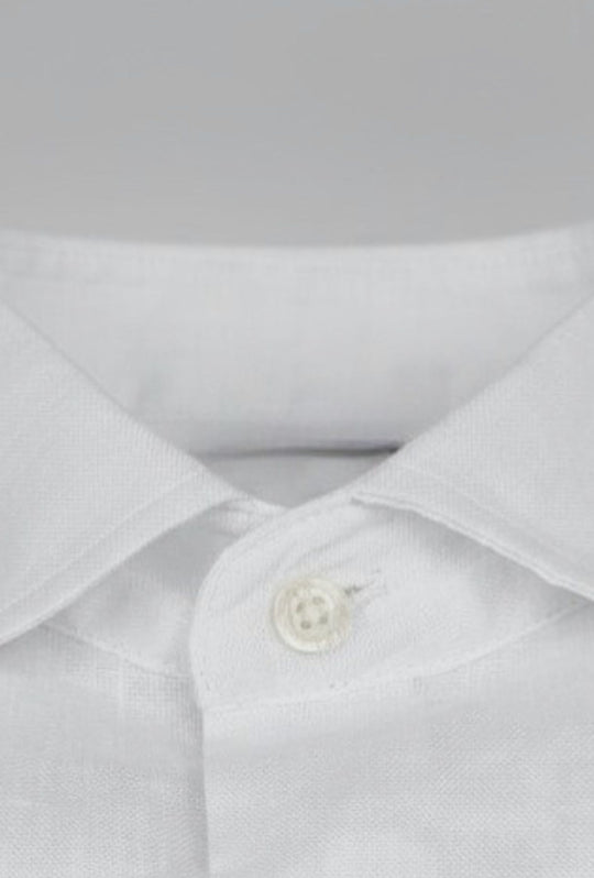 Camicia uomo 100% Lino fiammato Dresserd - BIANCO