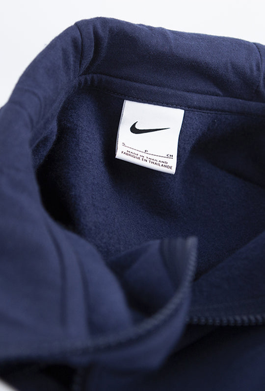 Felpa Uomo NIKE con zip e cappuccio Felpata Felpe Regular Fit Invernali - BLU