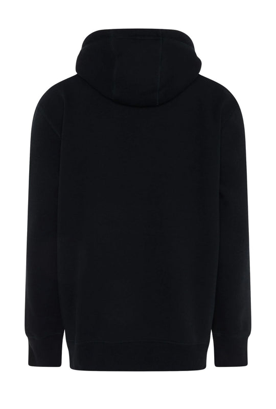 Felpa uomo Tommy Hilfiger Flex con cappuccio e logo Regular fit invernale - NERO