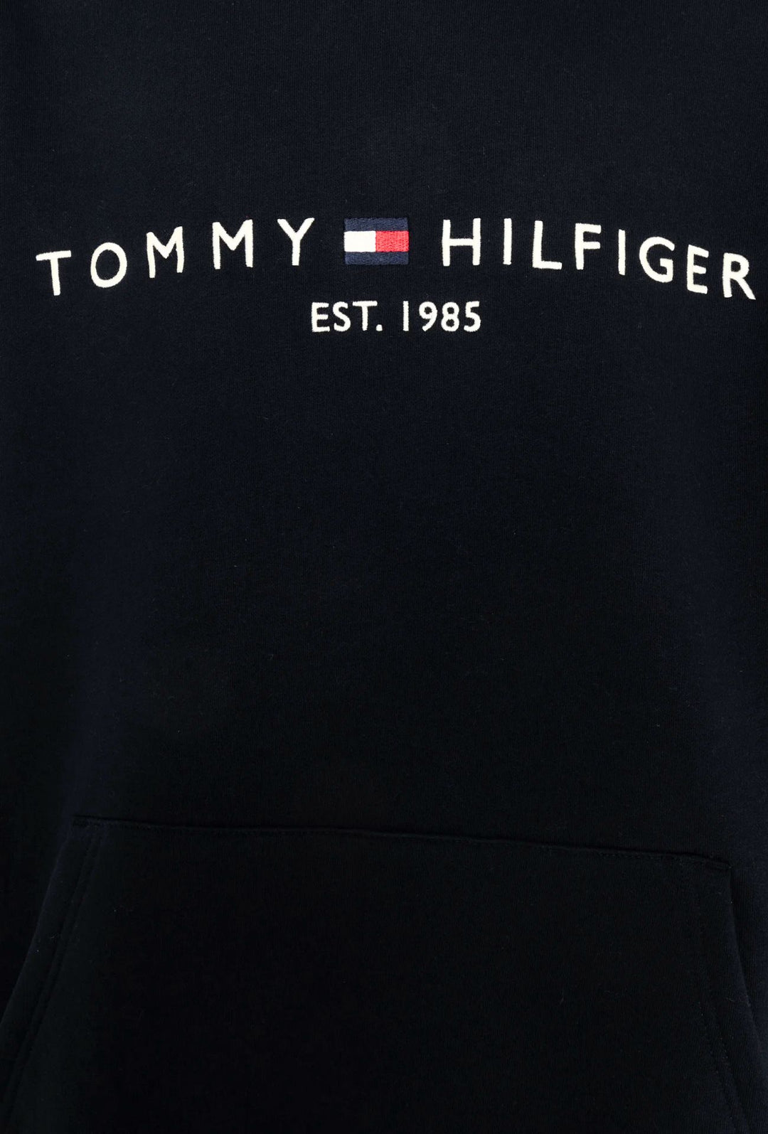 Felpa uomo Tommy Hilfiger Flex con cappuccio e logo Regular fit invernale - NERO