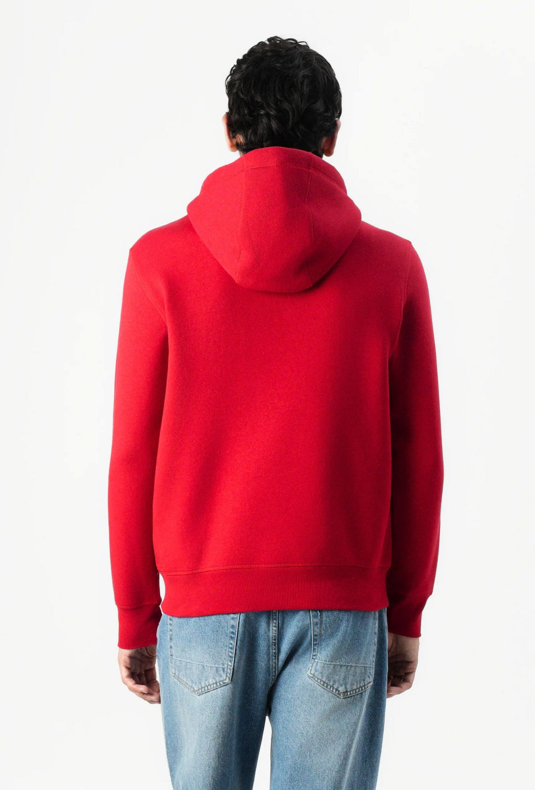 Felpa uomo Tommy Hilfiger Flex con cappuccio e logo Regular fit invernale - ROSSO