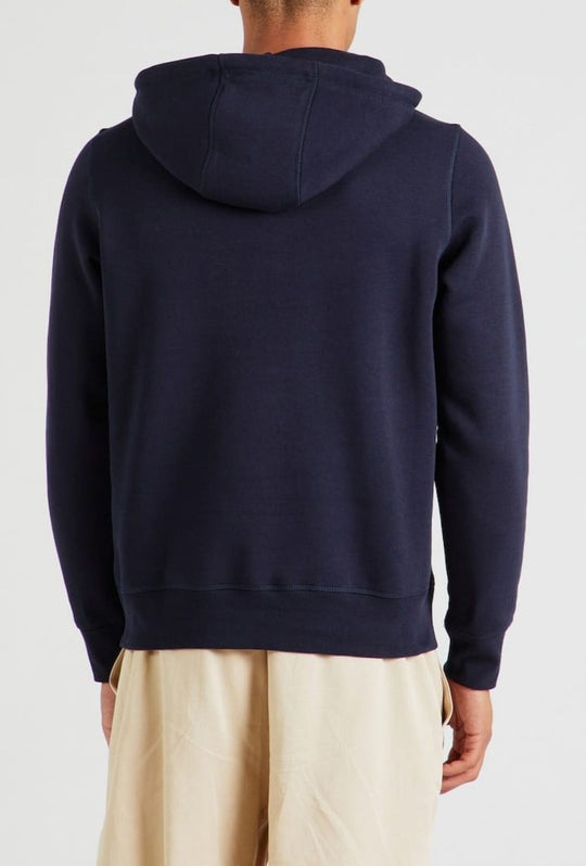 Felpa uomo Tommy Hilfiger Flex con cappuccio e logo Regular fit invernale - BLU