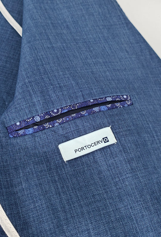 Giacca Uomo PORTOCERVO in Cotone  Drop 7- BLU CHIARO