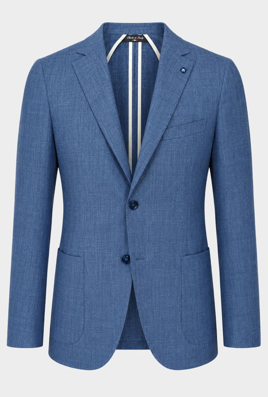 Giacca Uomo PORTOCERVO in Cotone  Drop 7- BLU CHIARO