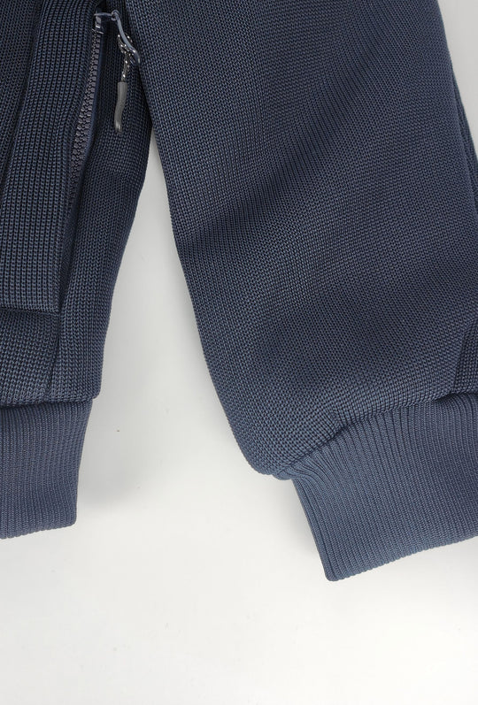 Giubbino Uomo DRESSERD con Cappuccio Smontabile e Inserti in Maglia- BLU NAVY