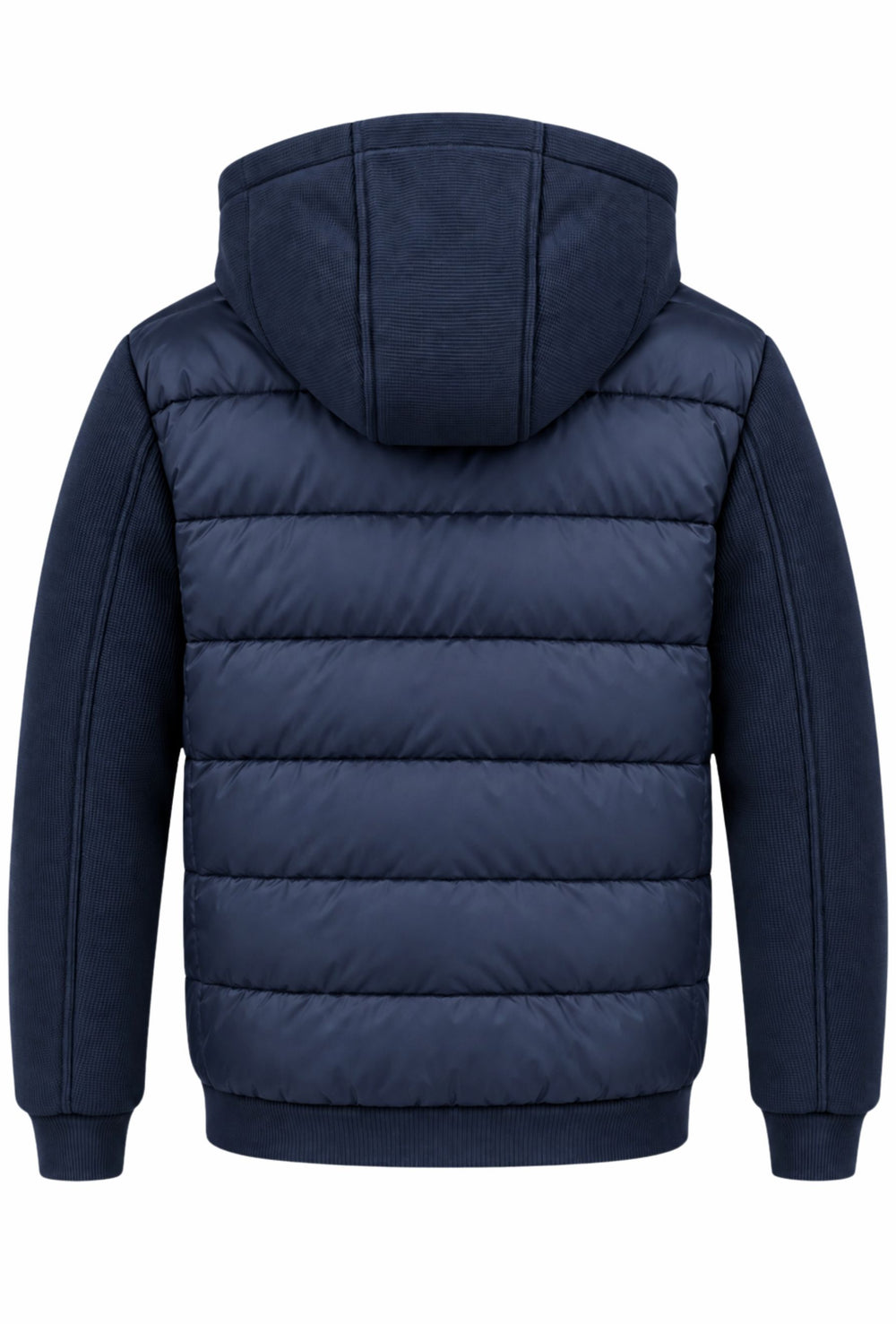 Giubbino Uomo DRESSERD con Cappuccio Smontabile e Inserti in Maglia- BLU NAVY
