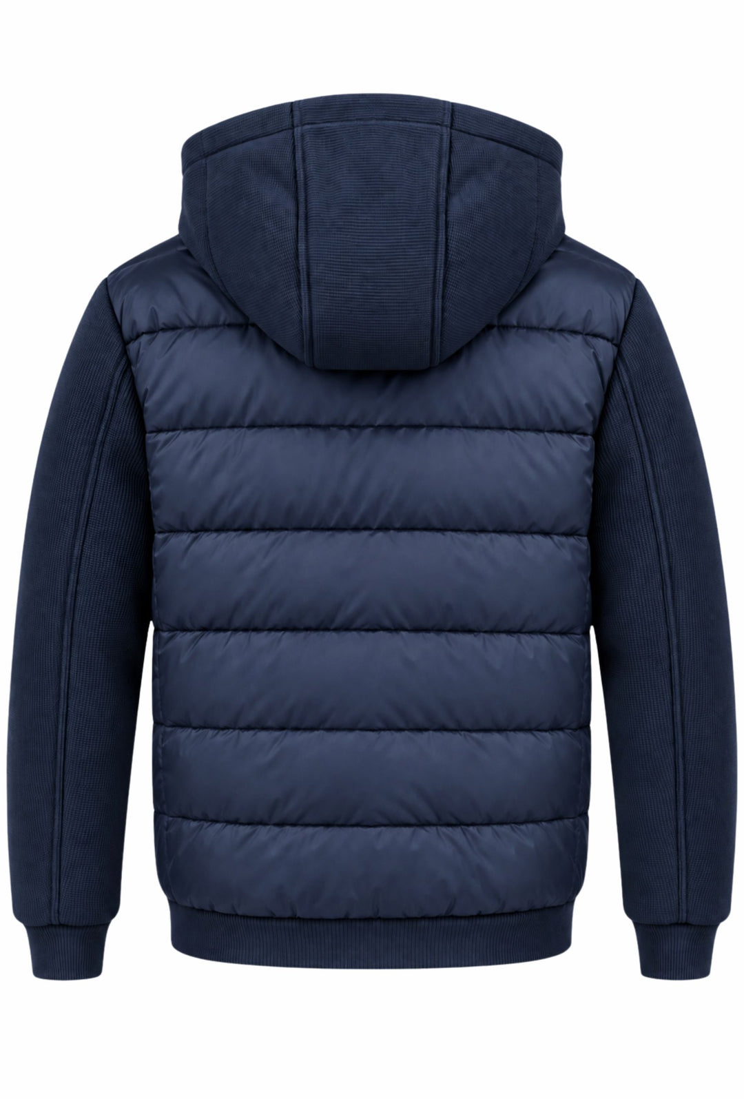 Giubbino Uomo DRESSERD con Cappuccio Smontabile e Inserti in Maglia- BLU NAVY