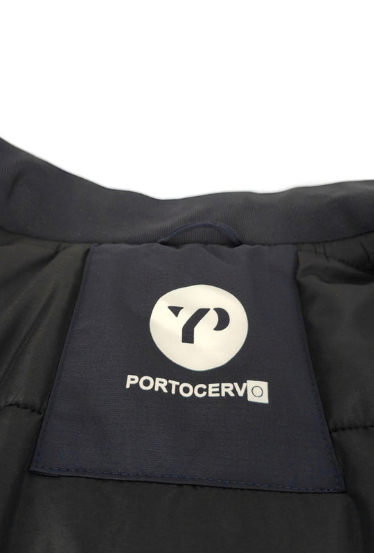 Giubbino Uomo Portocervo in Tessuto Tecnico Idrorepellente DWR Antivento invernale Senza cappuccio- BLU