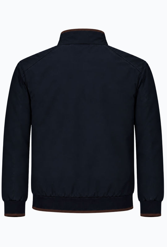 Giubbino Uomo Portocervo in Tessuto Tecnico Idrorepellente DWR Antivento invernale Senza cappuccio- BLU
