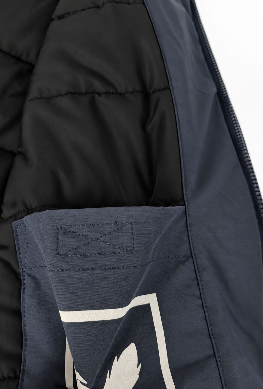 Giubbino Uomo Portocervo in Tessuto Tecnico Idrorepellente DWR Antivento invernale Senza cappuccio- BLU