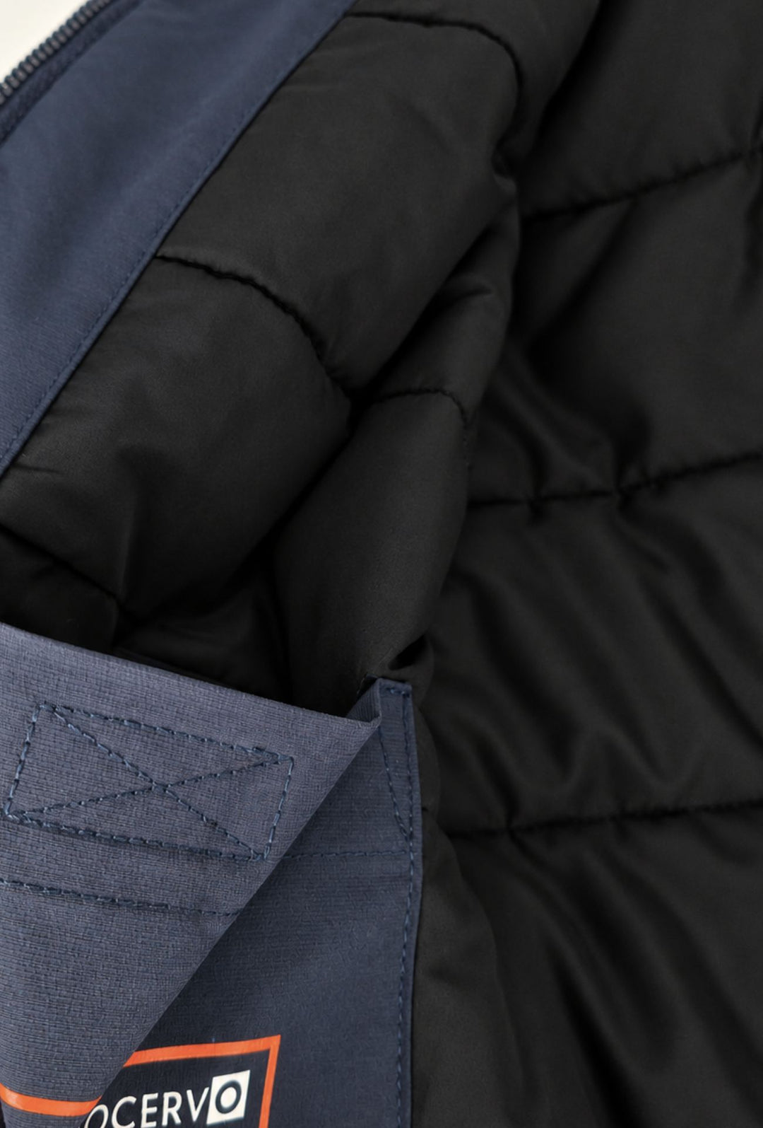Giubbino Uomo Portocervo in Tessuto Tecnico Idrorepellente DWR Antivento invernale Senza cappuccio- BLU