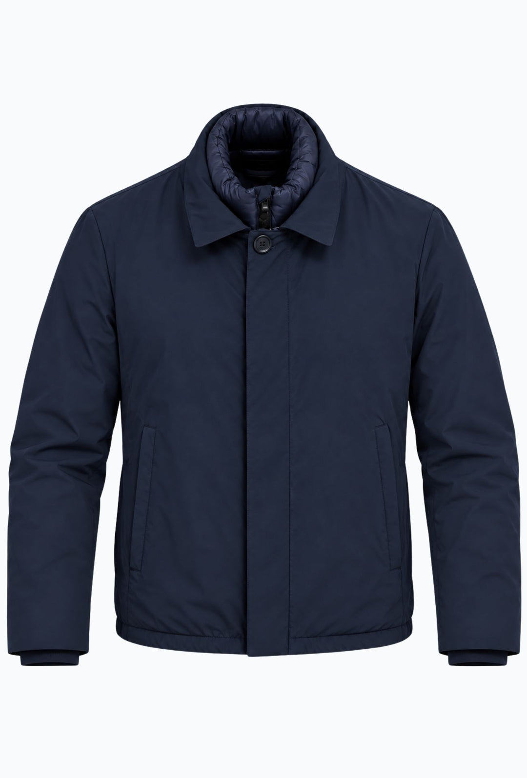 Giubbotto Uomo Tessuto Tecnico con Inserti Interni Trapuntati- BLU NAVY