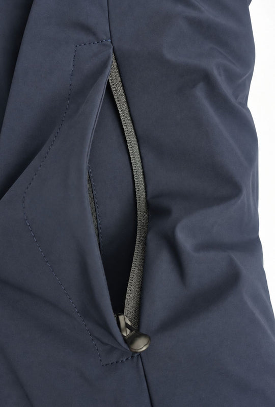 Giubbotto Uomo Tessuto Tecnico con Inserti Interni Trapuntati- BLU NAVY