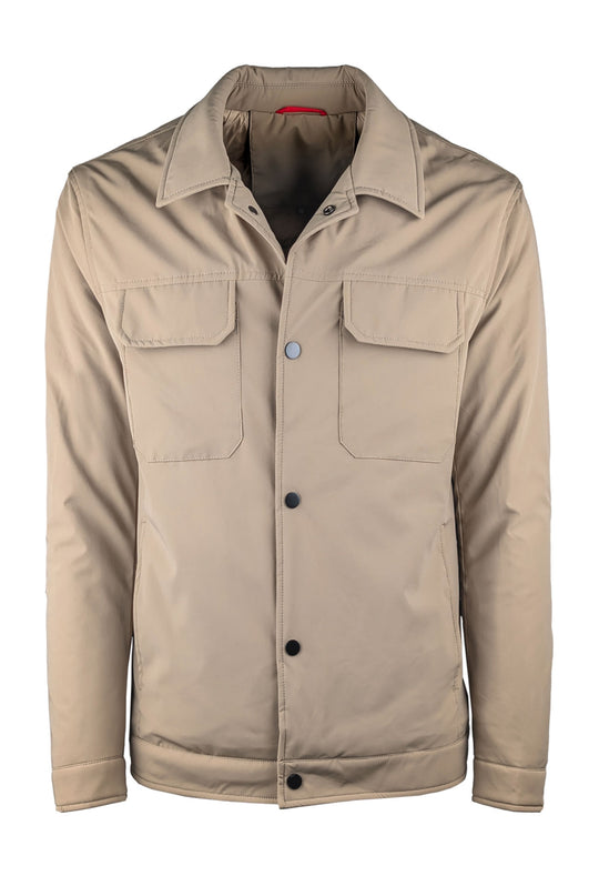 Giubbotto Uomo Dresserd con bottoni e colletto - BEIGE