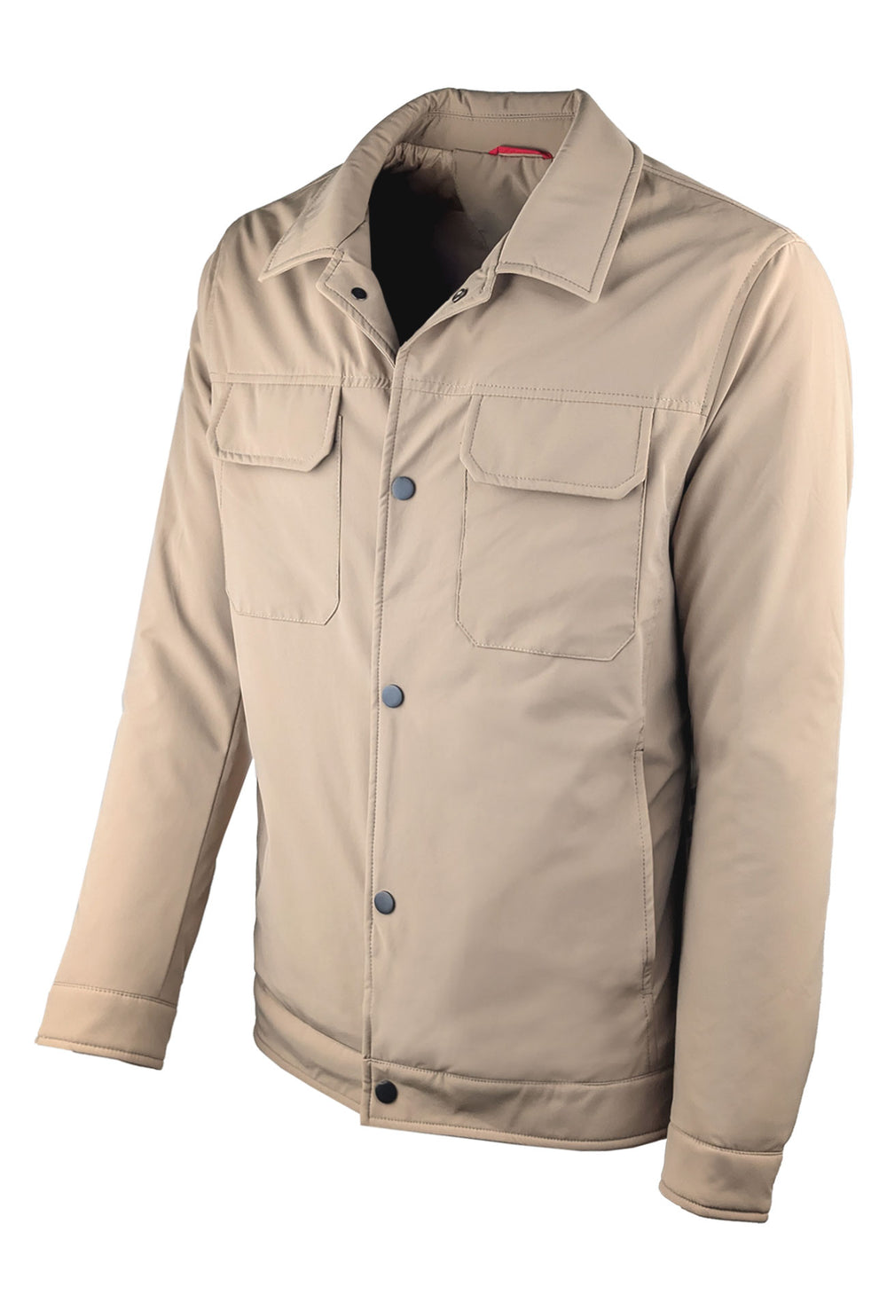 Giubbotto Uomo Dresserd con bottoni e colletto - BEIGE