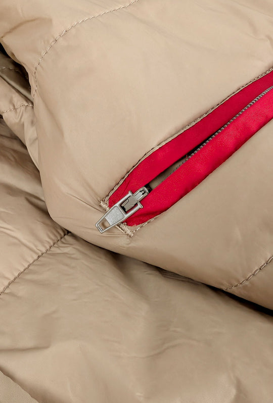 Giubbotto Uomo Dresserd con bottoni e colletto - BEIGE