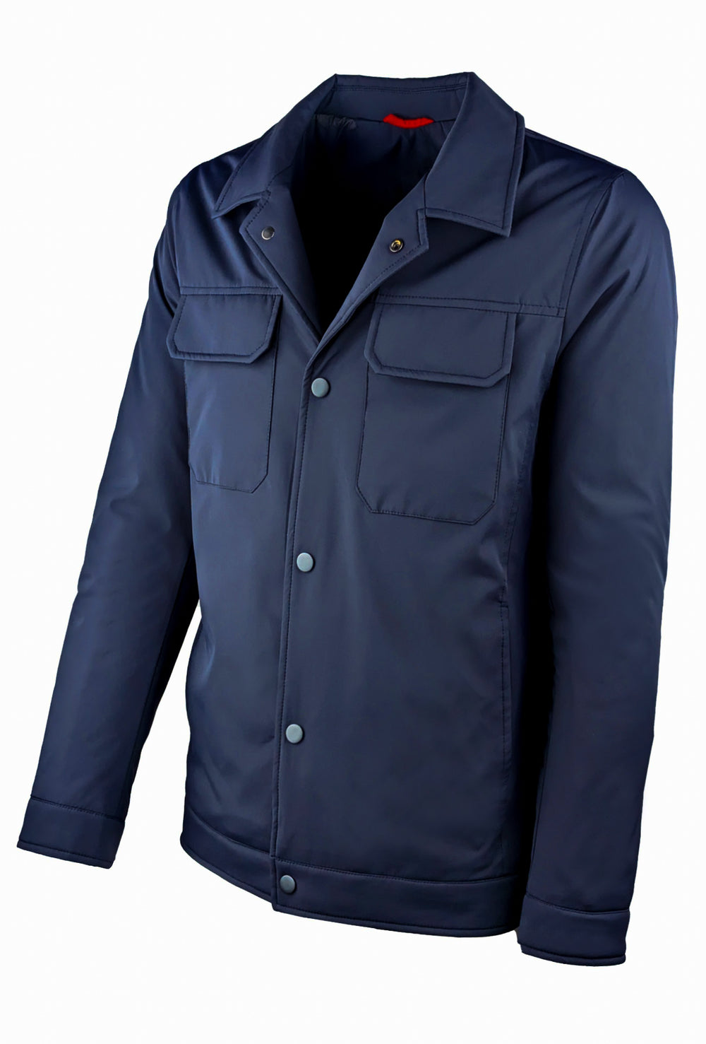 Giubbotto Uomo Dresserd con bottoni e colletto - BLU