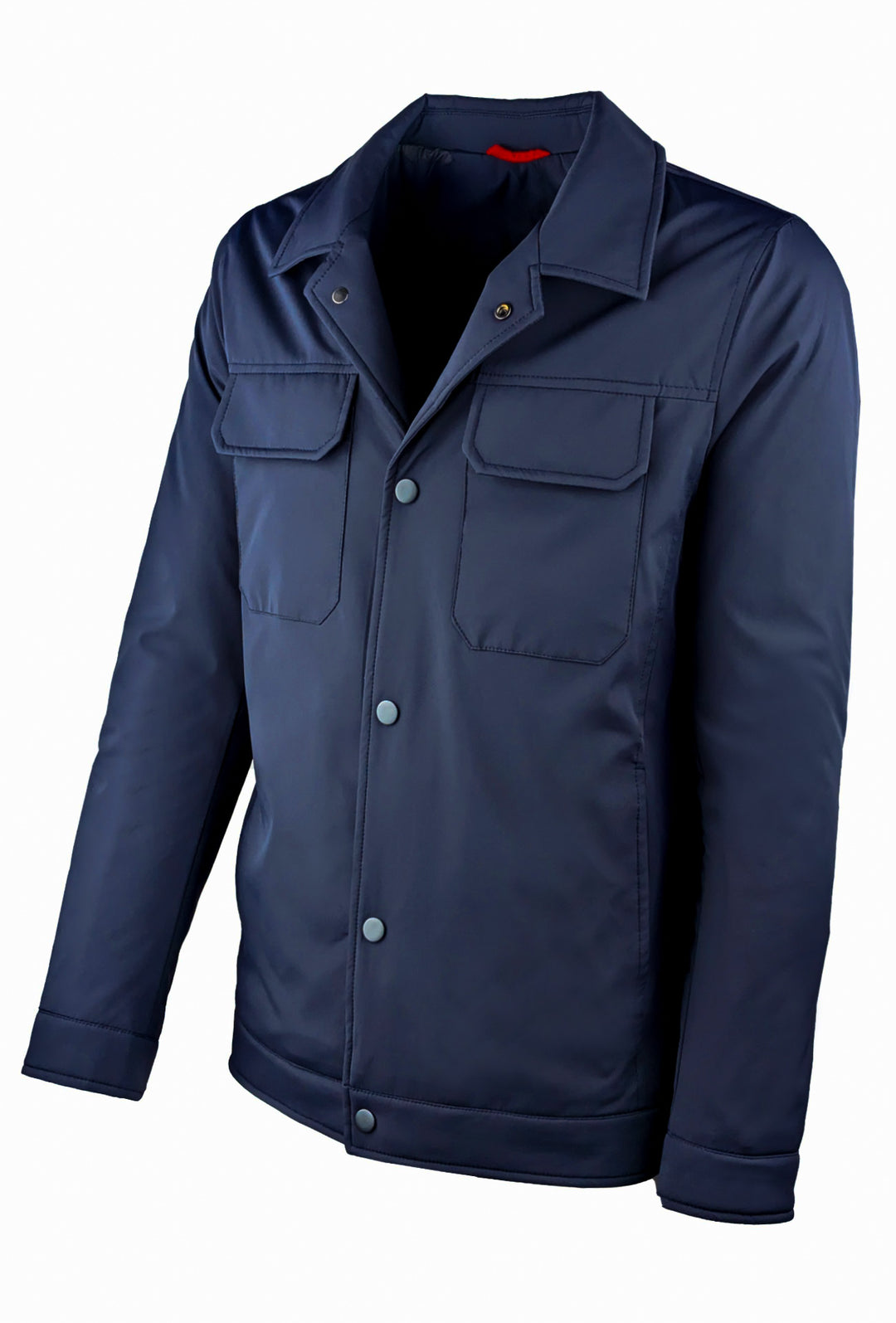 Giubbotto Uomo Dresserd con bottoni e colletto - BLU