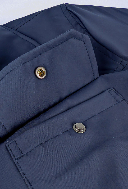 Giubbotto Uomo Dresserd con bottoni e colletto - BLU