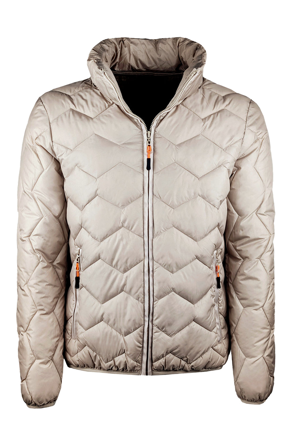 Giubbotto uomo dresserd piumino con cappuccio smontabile - BEIGE