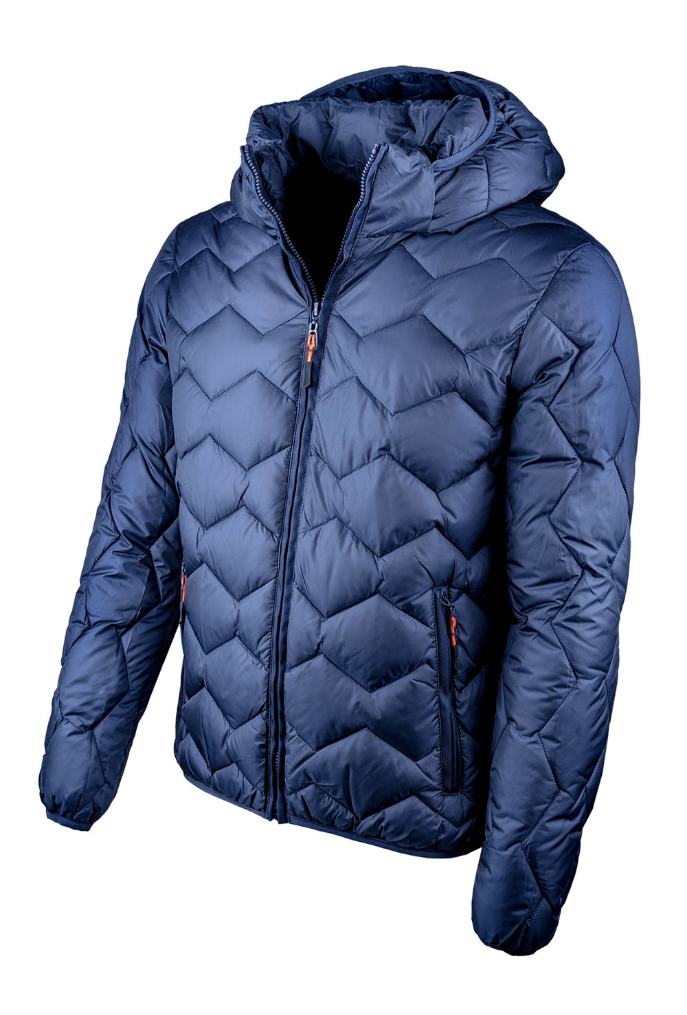 Giubbotto uomo dresserd piumino con cappuccio smontabile - BLU