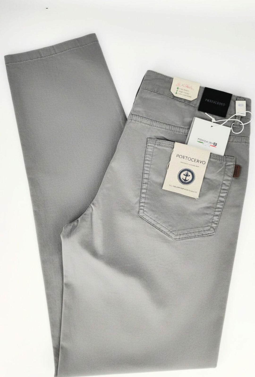 Pantalone uomo Portocervo 5 tasche in cotone leggero - GRIGIO