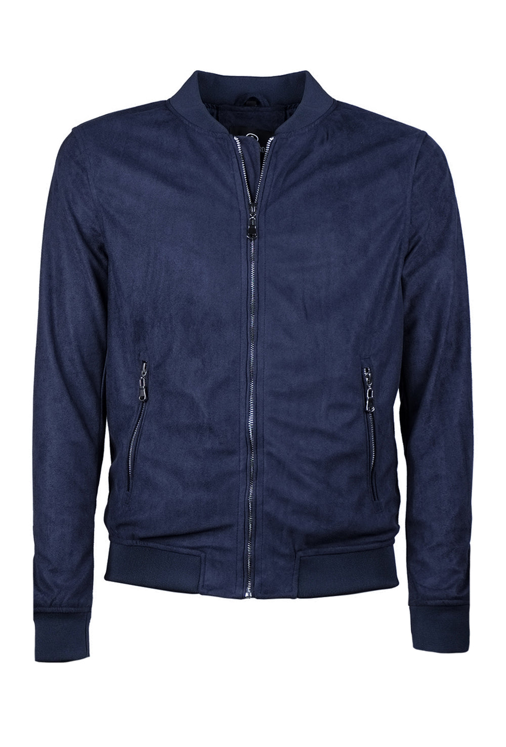 Giubbotto Uomo Leggero Simil Camoscio College Semi slim Dresserd - BLU