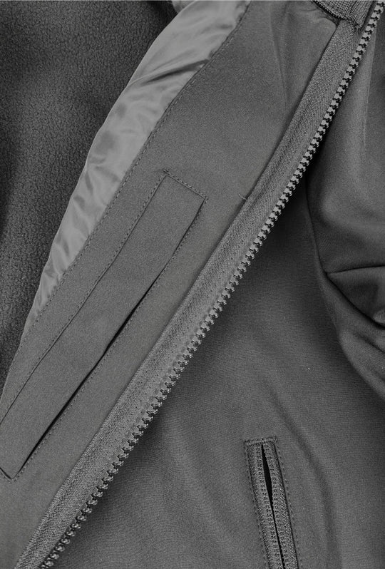 Giubbino Uomo Slim Norway Waterproof con Interno in Pile senza cappuccio  - NERO
